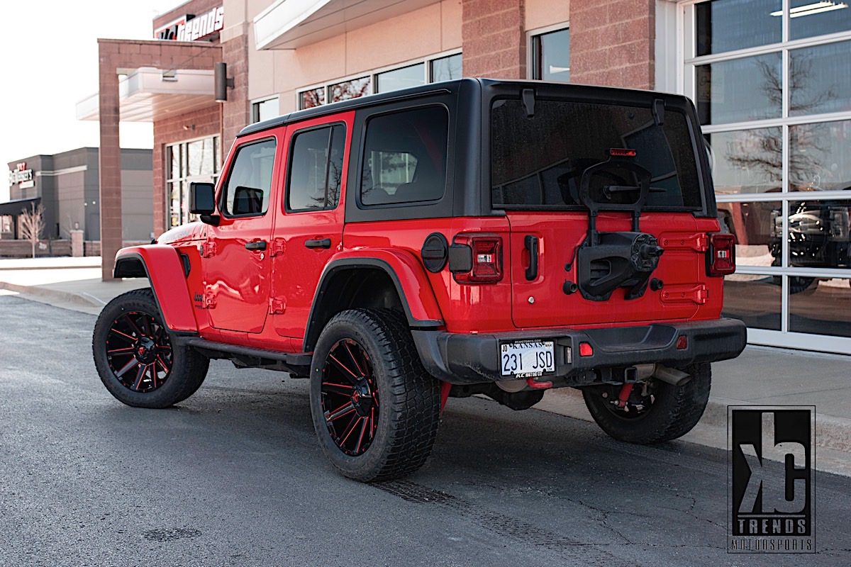 Jeep Wrangler with Fuel 1-Piece Wheels Contra - D643